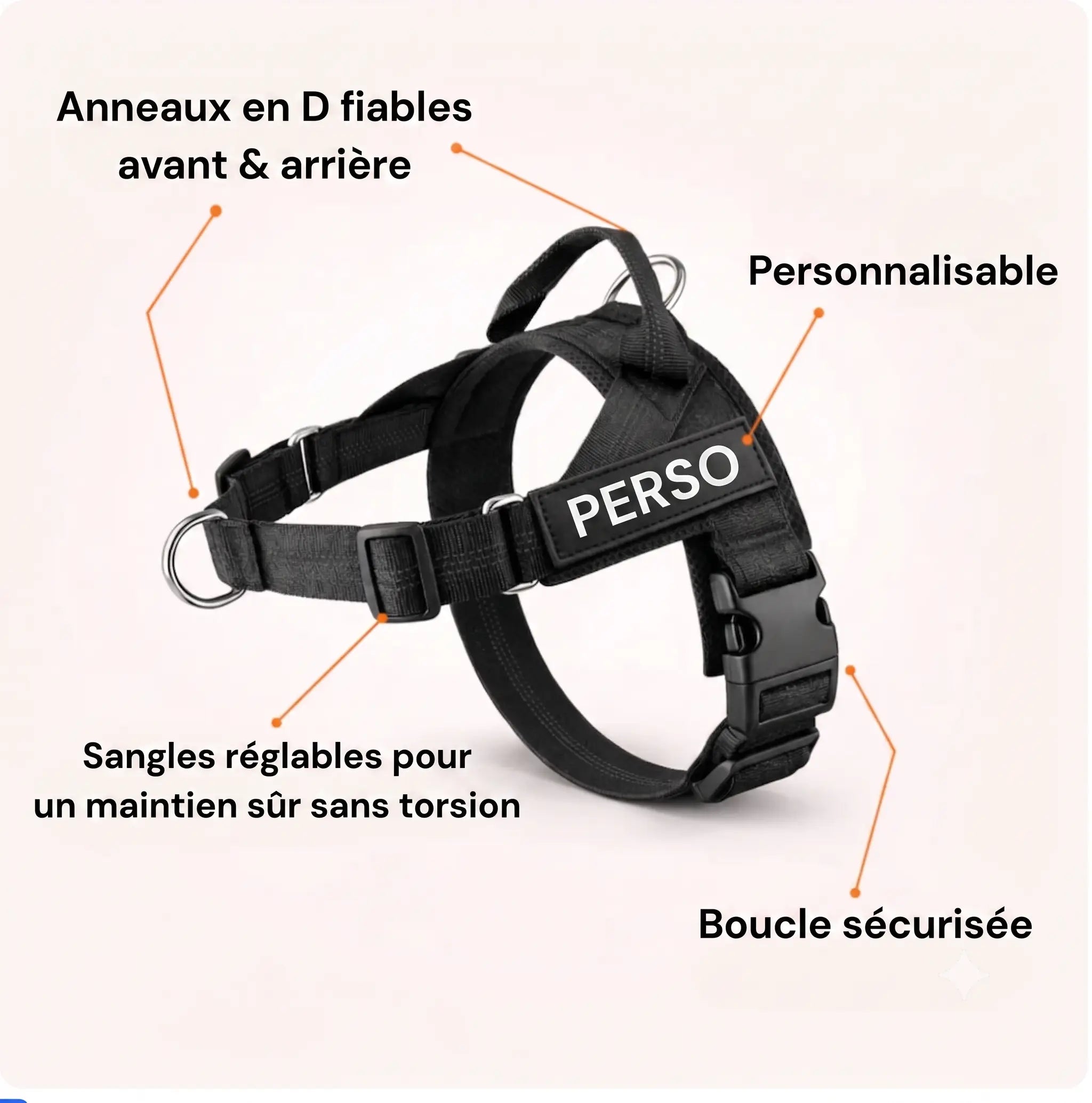 Harnais Anti Traction pour chien NovaPet