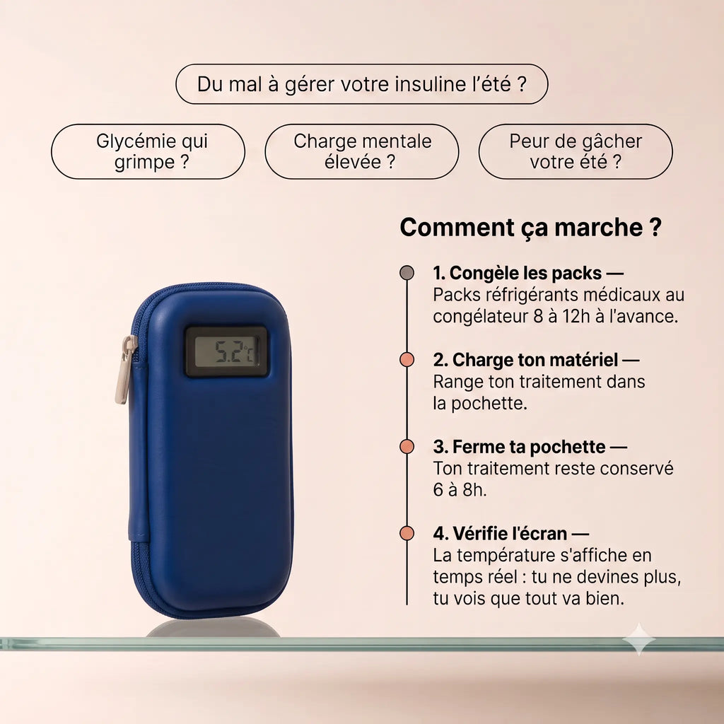 Pochette rafraichissante DiabeCase