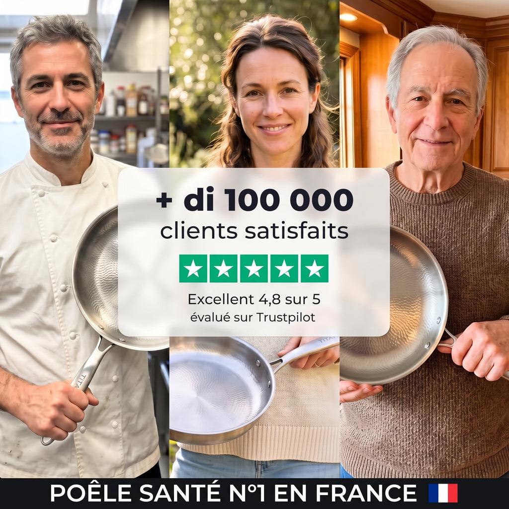 Poêle 100% Titane Pur Pour Une Cuisine Sans Toxines