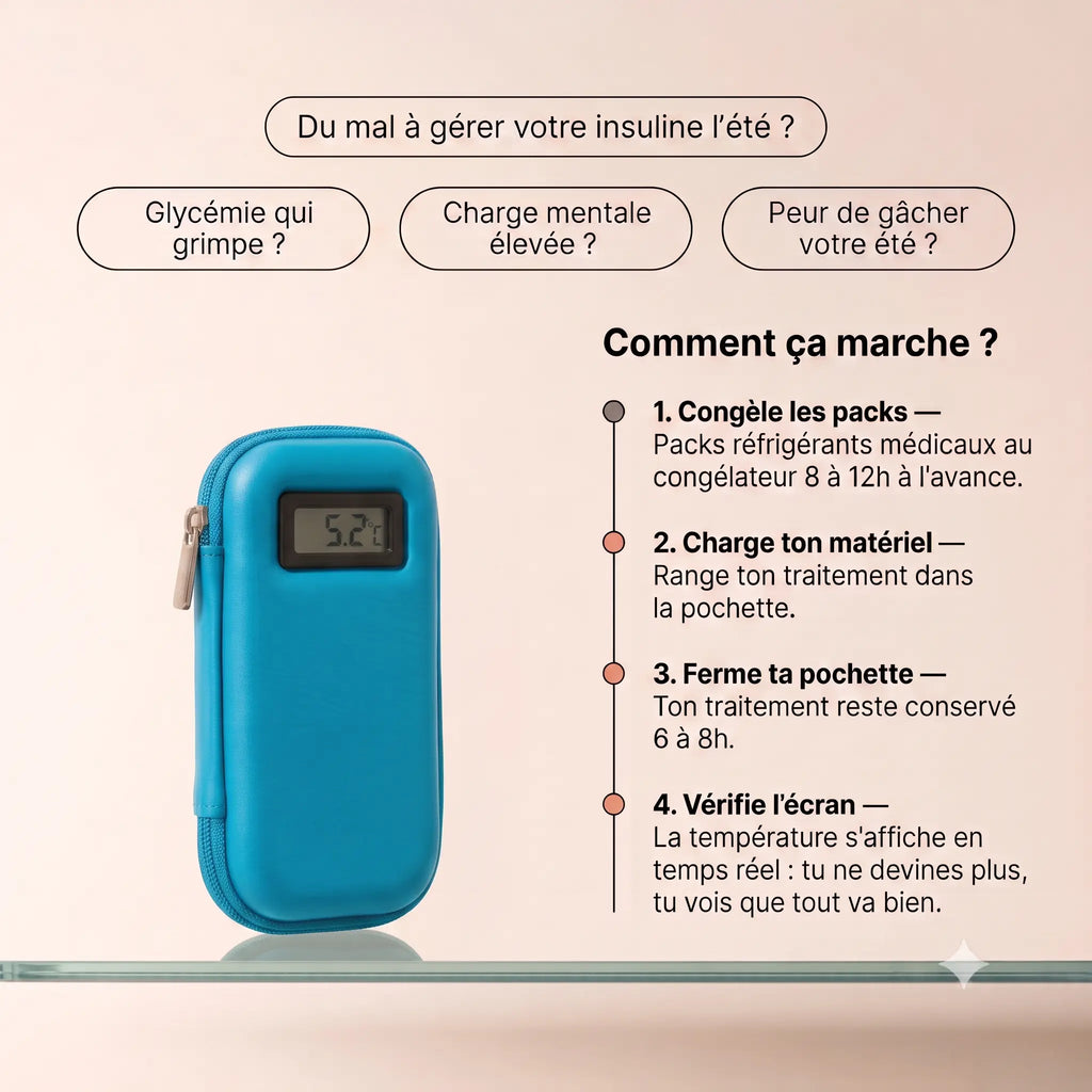 Pochette rafraichissante DiabeCase